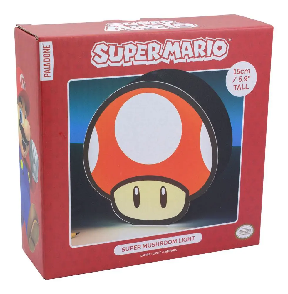 Super Mario Box Light Super Mushroom 15 cm termékfotó