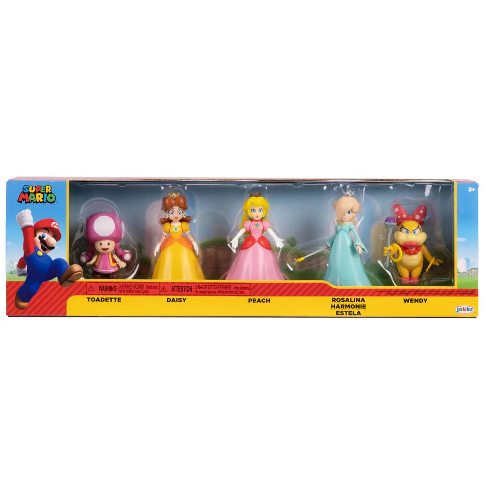 Super Mario Bros pack 5 figures 6 cm product photo