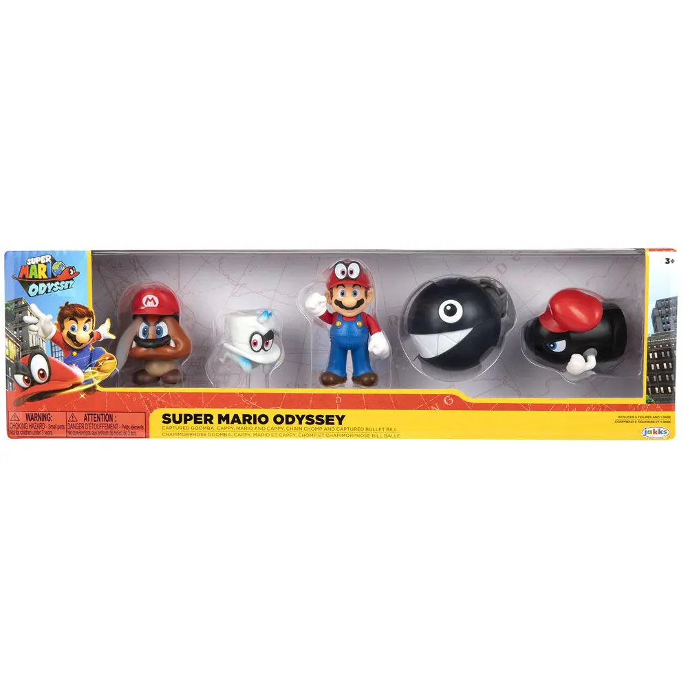 Super Mario Bros pack 5 figures 6,5cm termékfotó