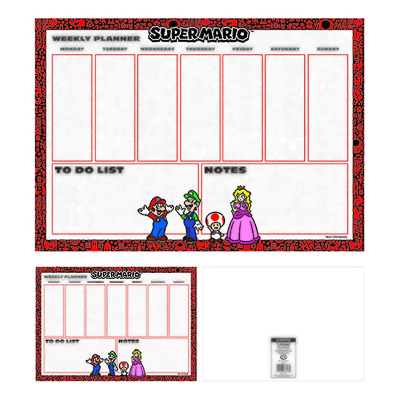 Super Mario Bros A4 Weekly planner product photo