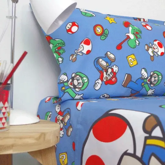 Super Mario Bros sheets set bed 90cm termékfotó