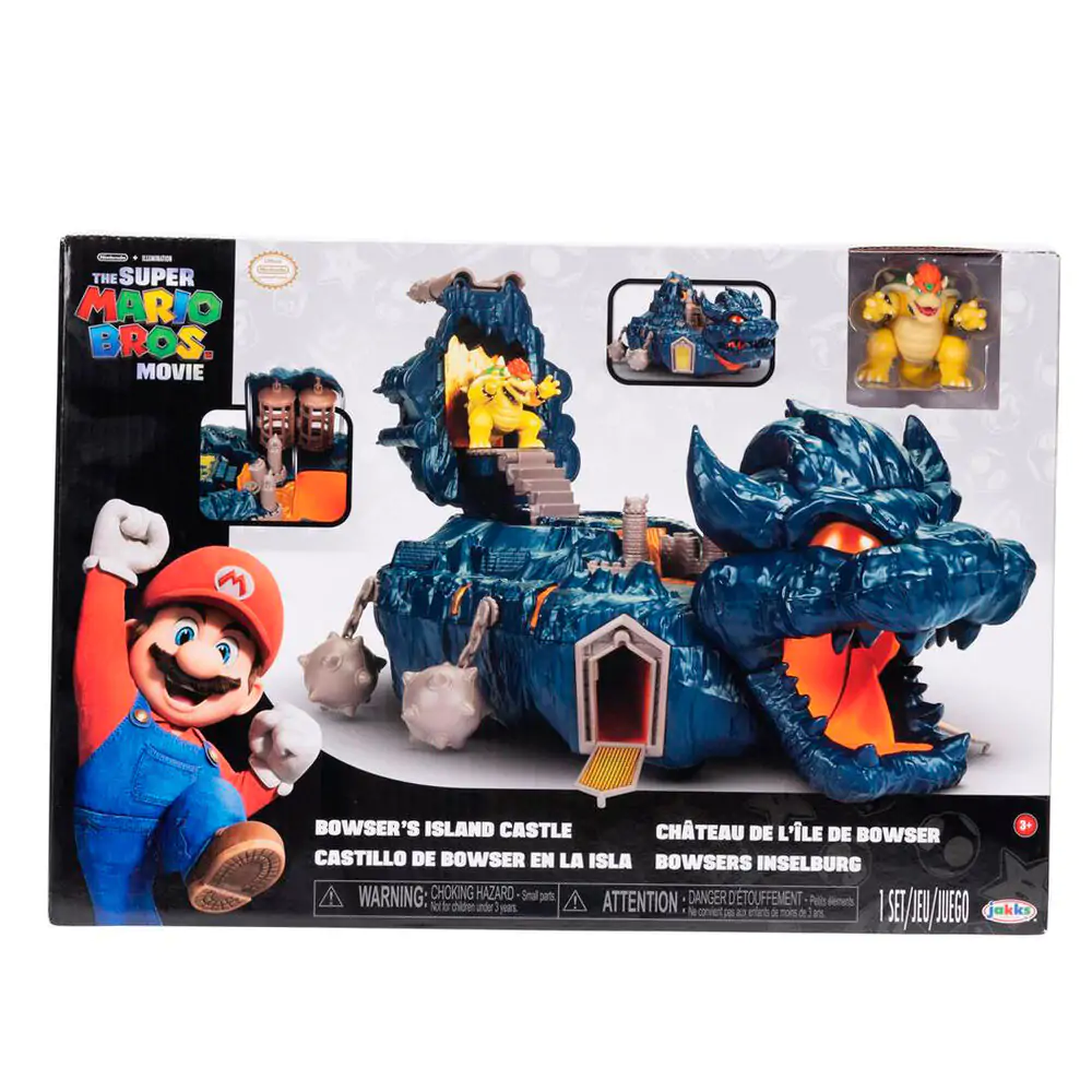 Super Mario Bros Bowser Island Castle playset product photo
