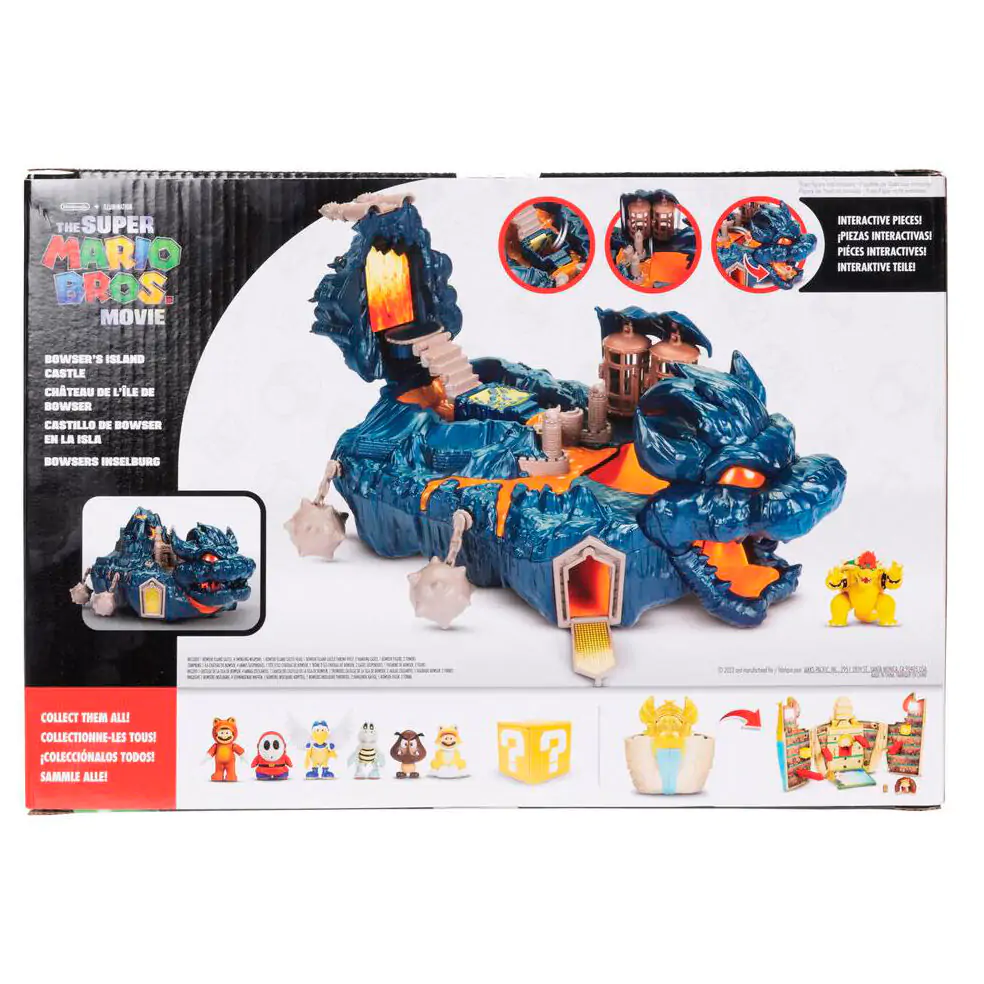 Super Mario Bros Bowser Island Castle playset product photo