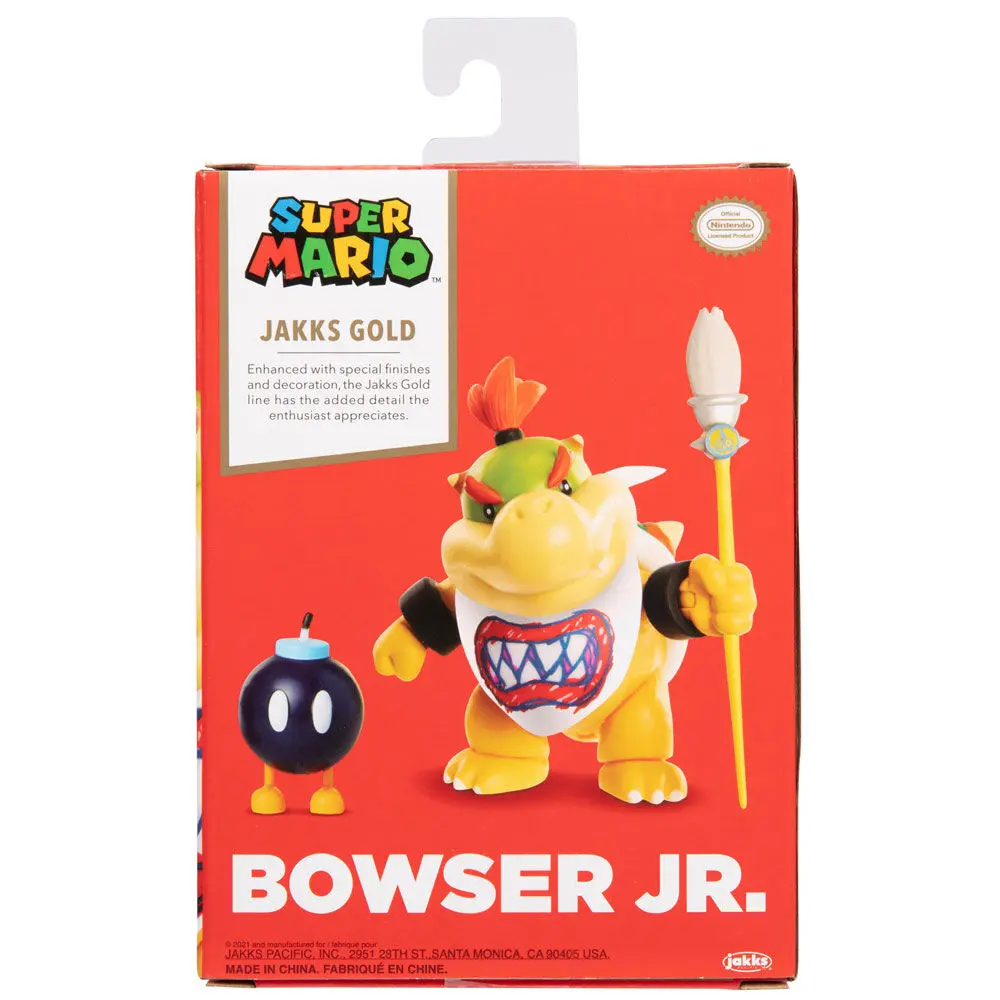Super Mario Bros Bowser Jr Gold figure 10cm product photo