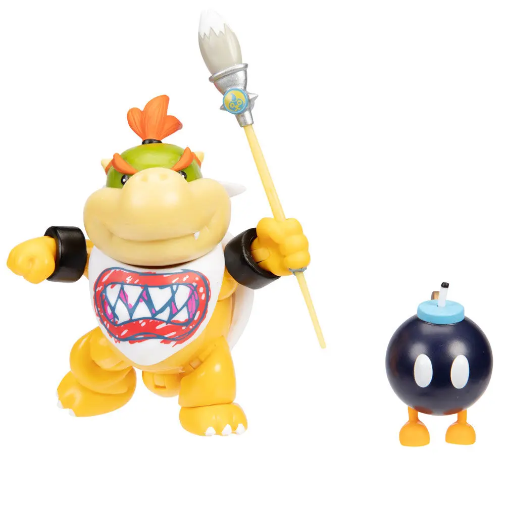 Super Mario Bros Bowser Jr Gold figure 10cm product photo