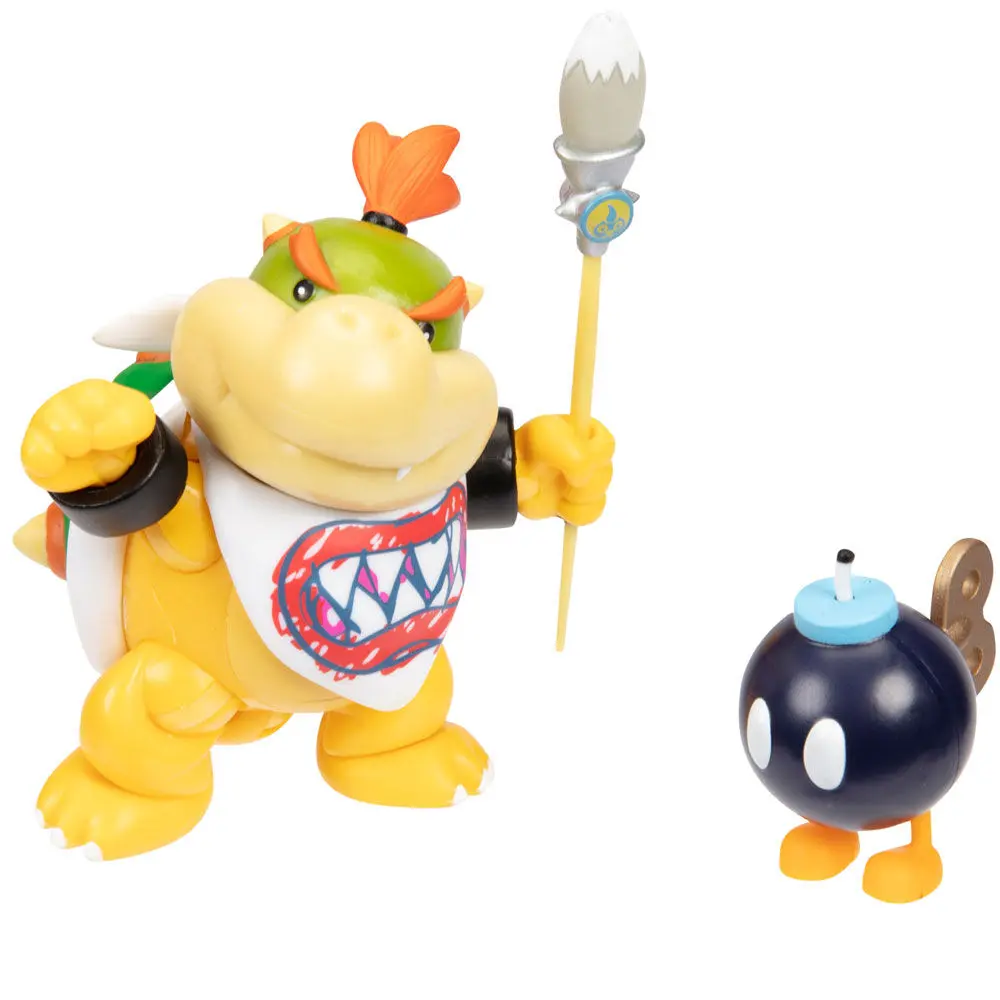 Super Mario Bros Bowser Jr Gold figure 10cm product photo