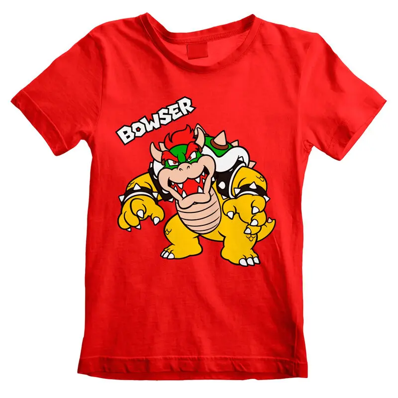 Super Mario Bros Bowser Text Kids t-shirt product photo