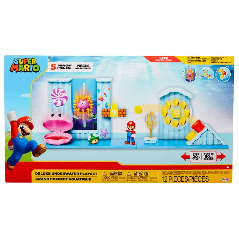 World of Nintendo Super Mario Deluxe Playset Underwater product photo