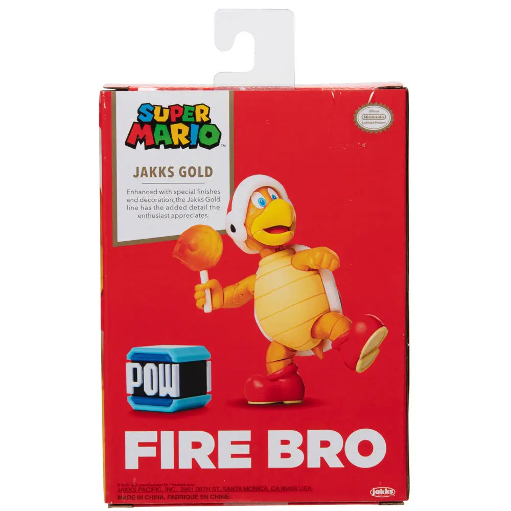 Super Mario Bros Fire Bro Gold figure 10cm product photo