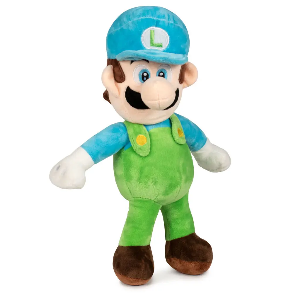 Super Mario Bros Blue Luigi soft plush toy 35cm product photo