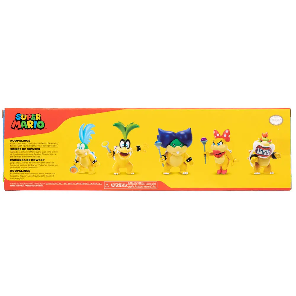 Super Mario Bros Koopalings pack 5 figures 6 cm product photo