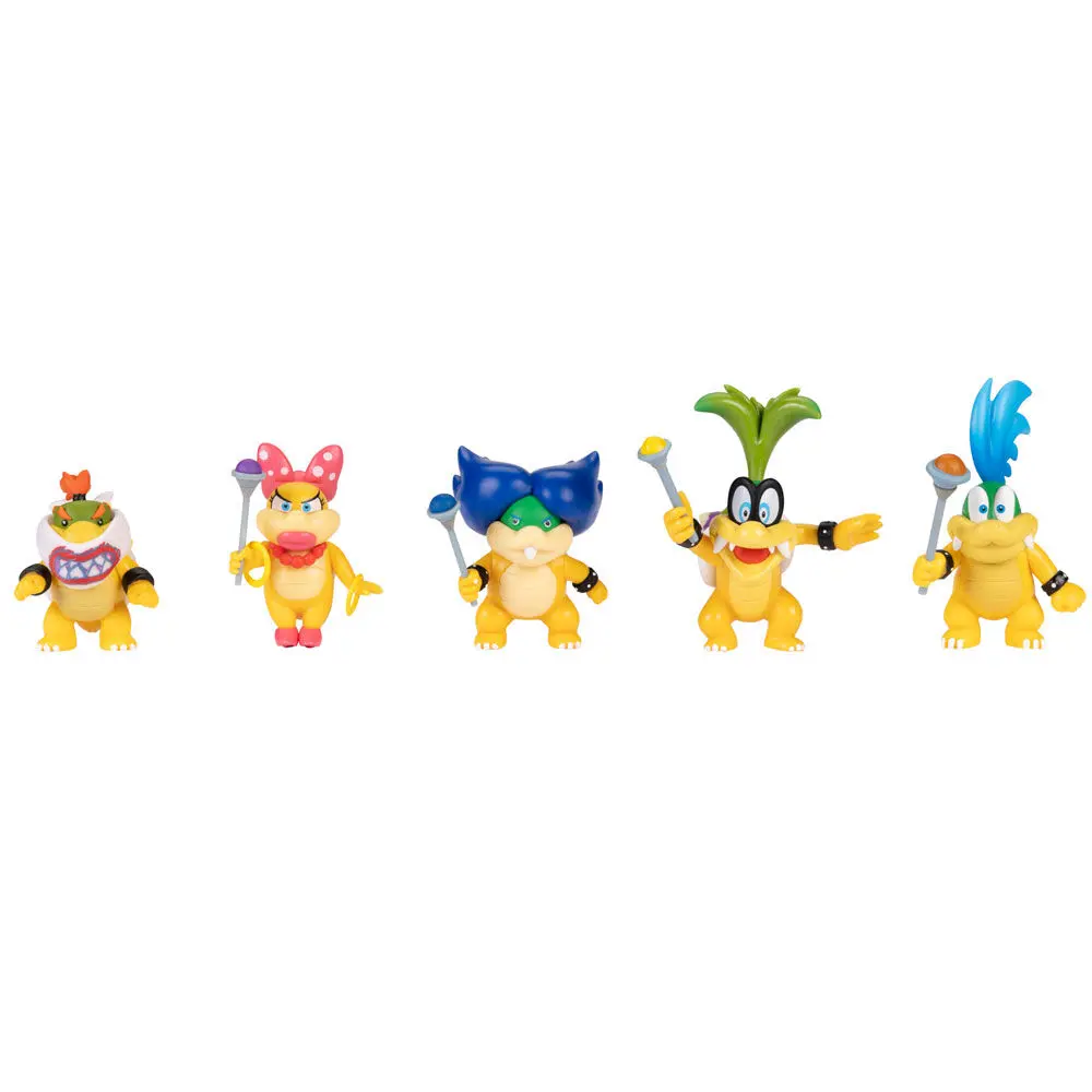 Super Mario Bros Koopalings pack 5 figures 6 cm product photo