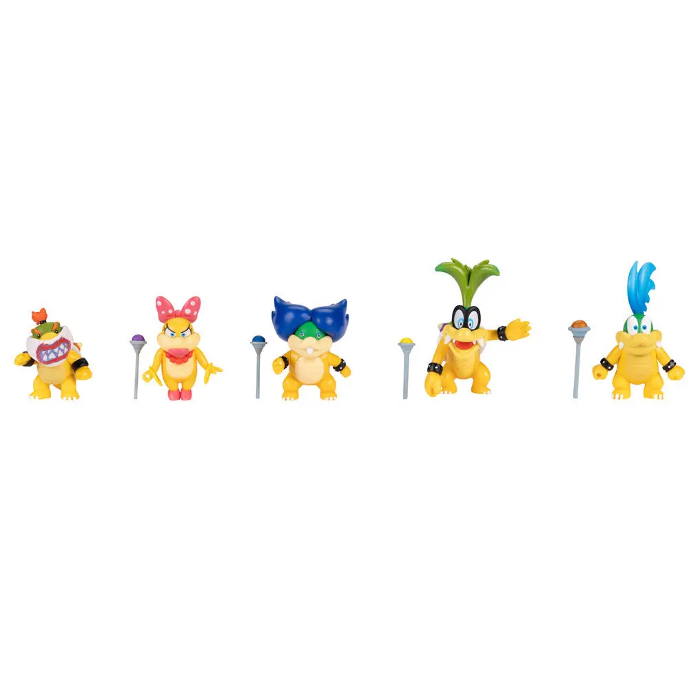 Super Mario Bros Koopalings pack 5 figures 6 cm product photo