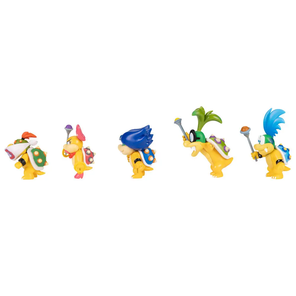 Super Mario Bros Koopalings pack 5 figures 6 cm product photo