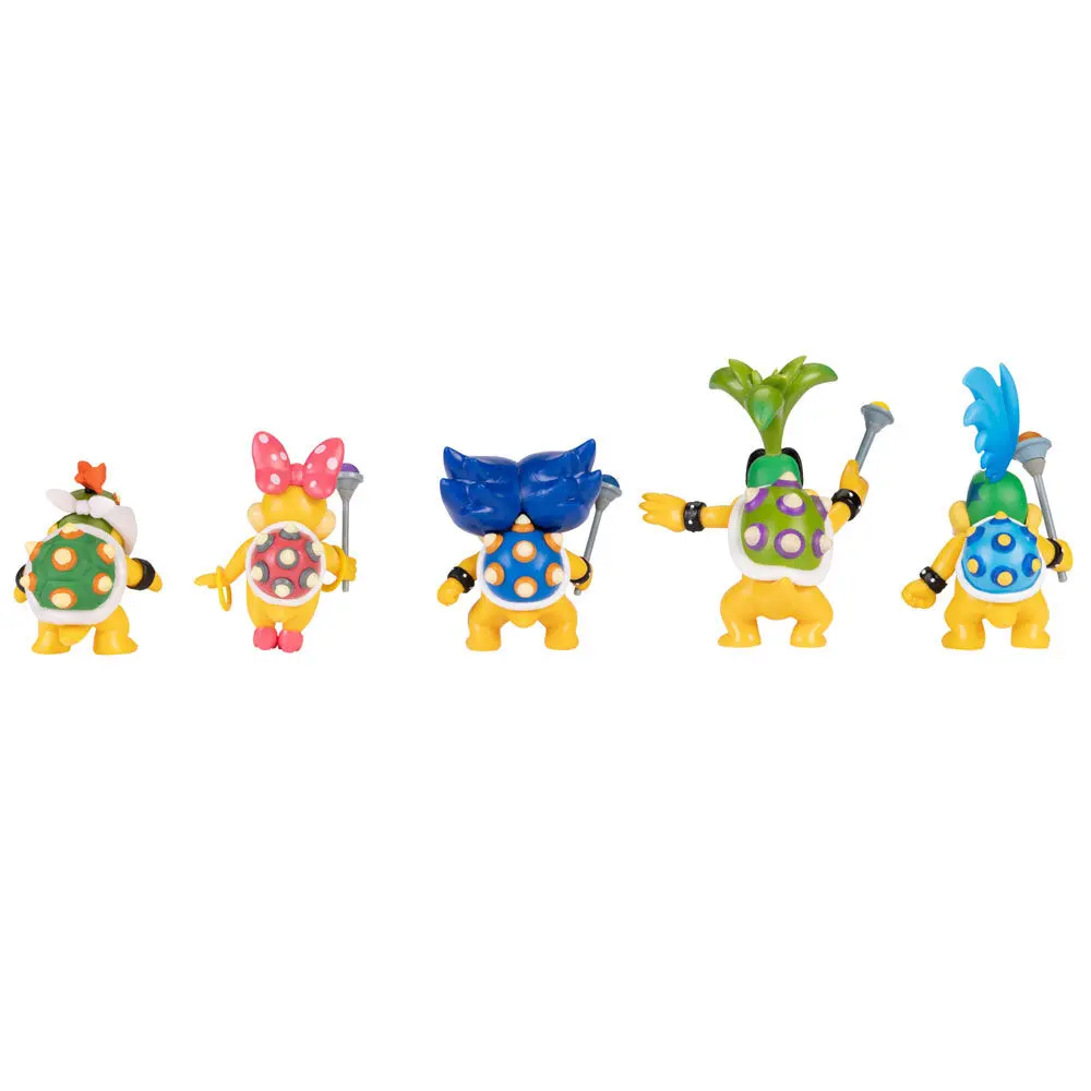 Super Mario Bros Koopalings pack 5 figures 6 cm product photo