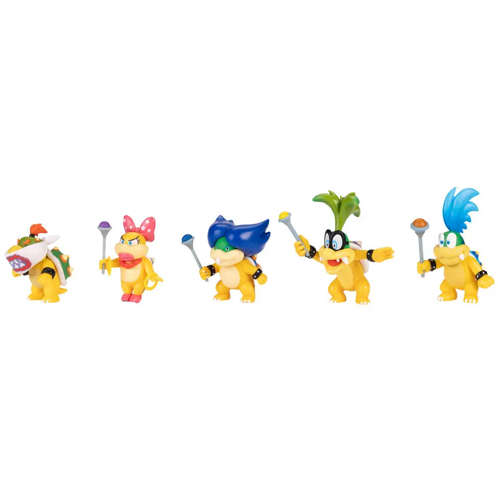 Super Mario Bros Koopalings pack 5 figures 6 cm product photo