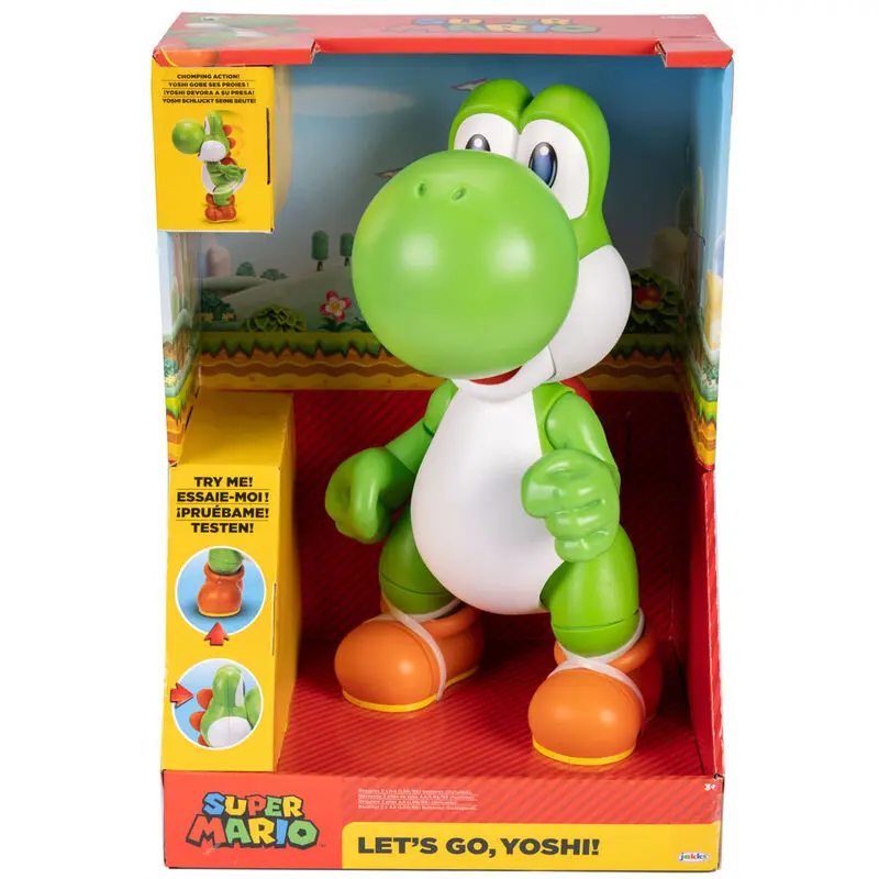 World of Nintendo Talking Action Figure Let's Go! Yoshi! 36 cm termékfotó