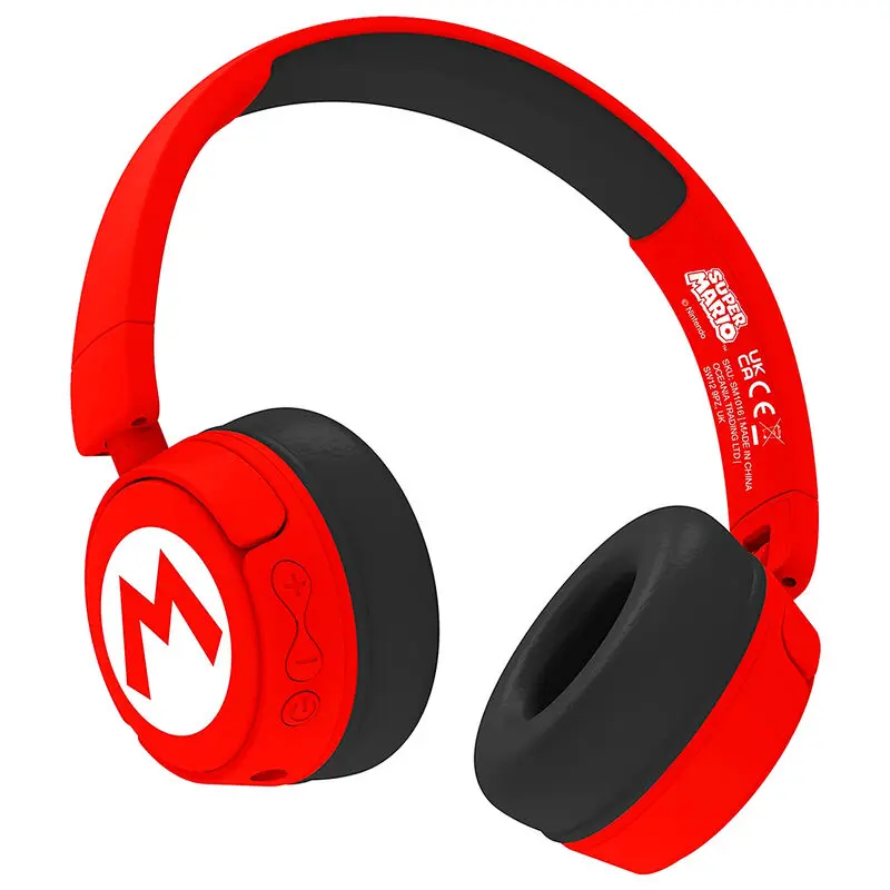 Super Mario Bros Logo wireless kids headphones termékfotó