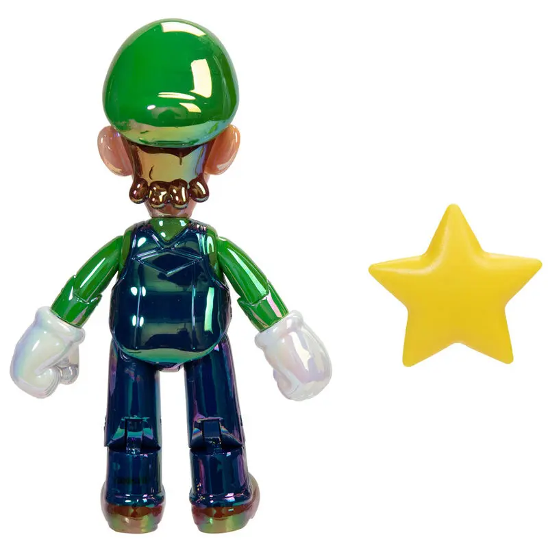 Super Mario Bros Luigi Star Power figure 10cm product photo