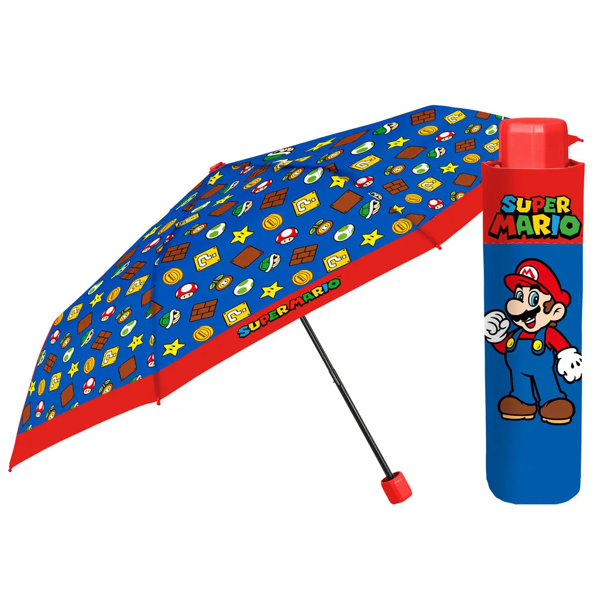 Super Mario Bros manual folding umbrella 50cm termékfotó