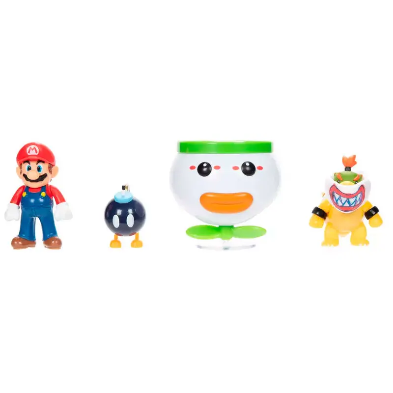 Super Mario Bros Mario and Bowser Jr. blister figures 6cm product photo