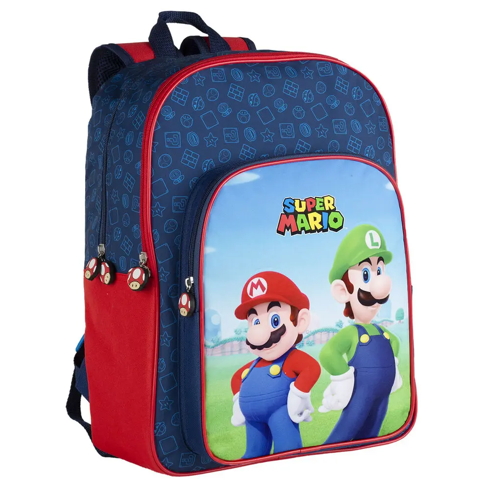 Super Mario Bros Mario and Luigi backpack 42cm product photo