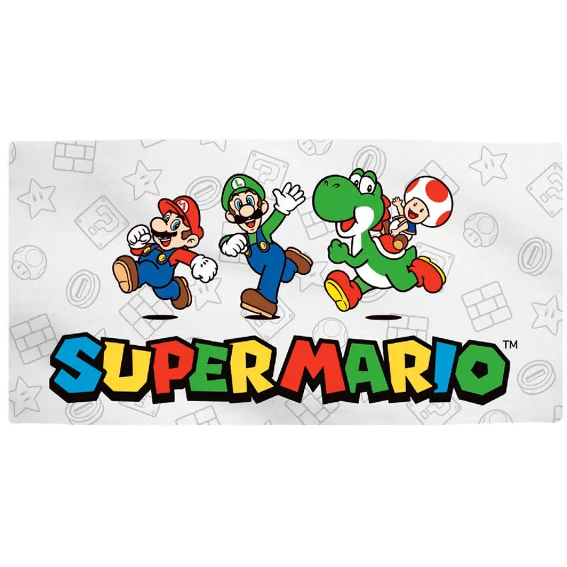Super Mario Bros microfibre beach towel product photo