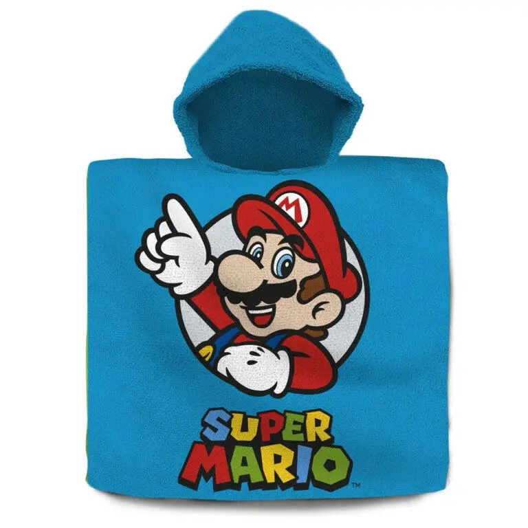 Super Mario Bros cotton poncho towel termékfotó
