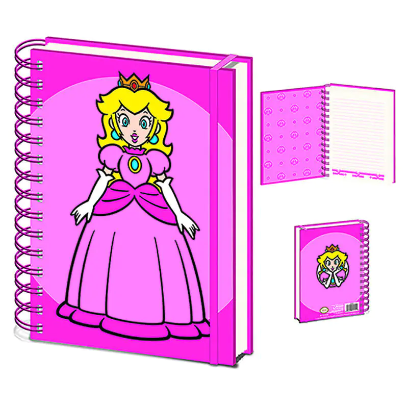 Super Mario Bros Peach A5 notebook termékfotó