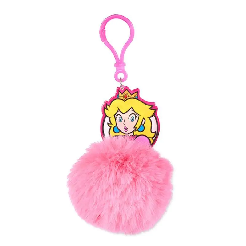 Super Mario Bros Peach Pompom keychain termékfotó