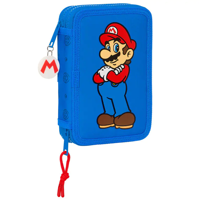 Super Mario Bros Play double pencil case 28pcs product photo
