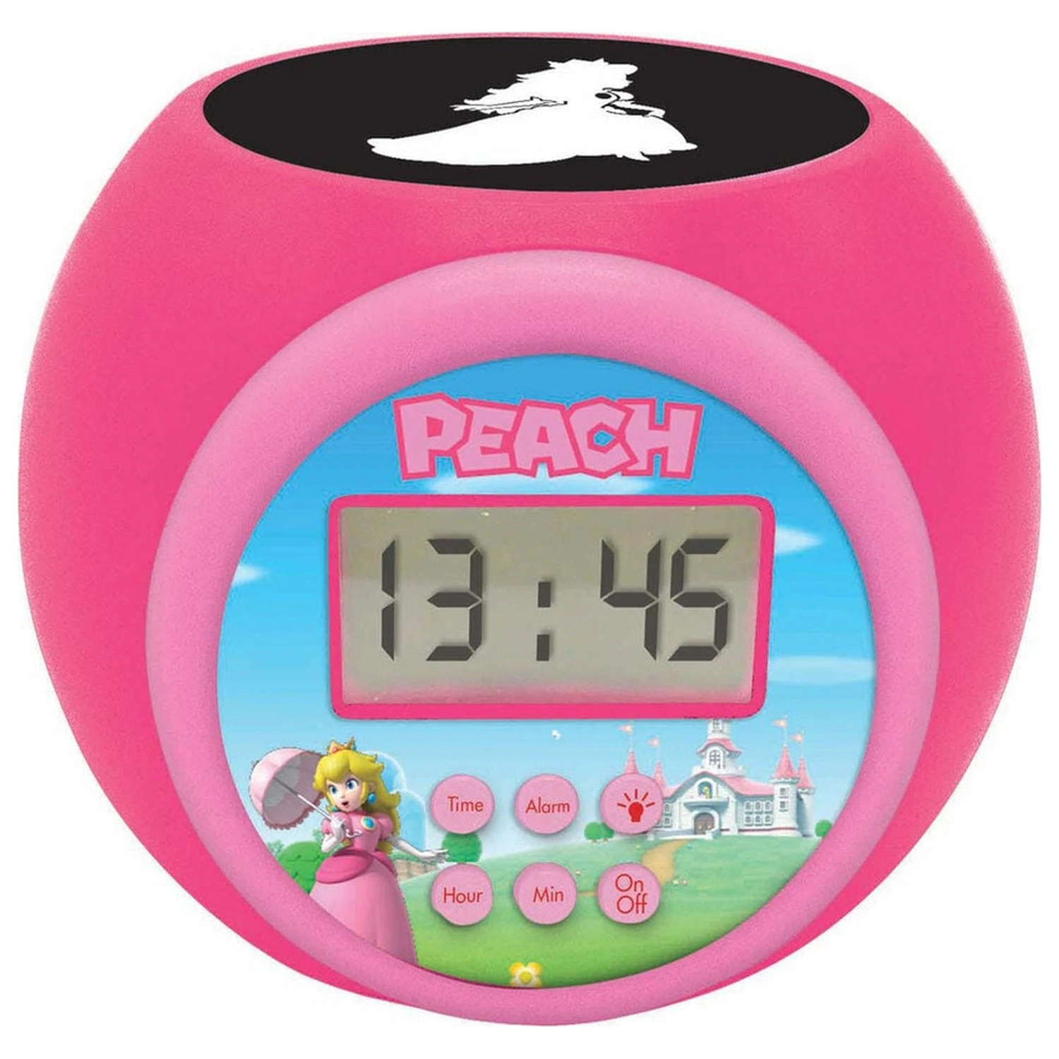 Super Mario Bros Princess Peach projector alarm clock product photo