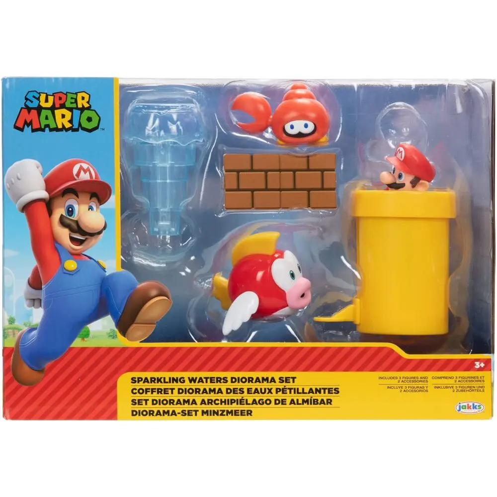 Super Mario Bros Sparkling Waters diorama set 6cm product photo