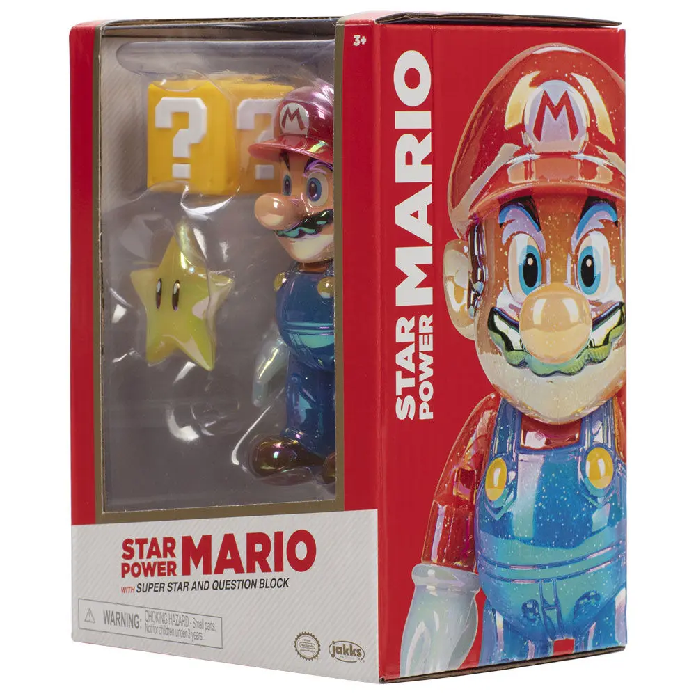 Super Mario Bros Star Power Mario Gold figure 10cm product photo