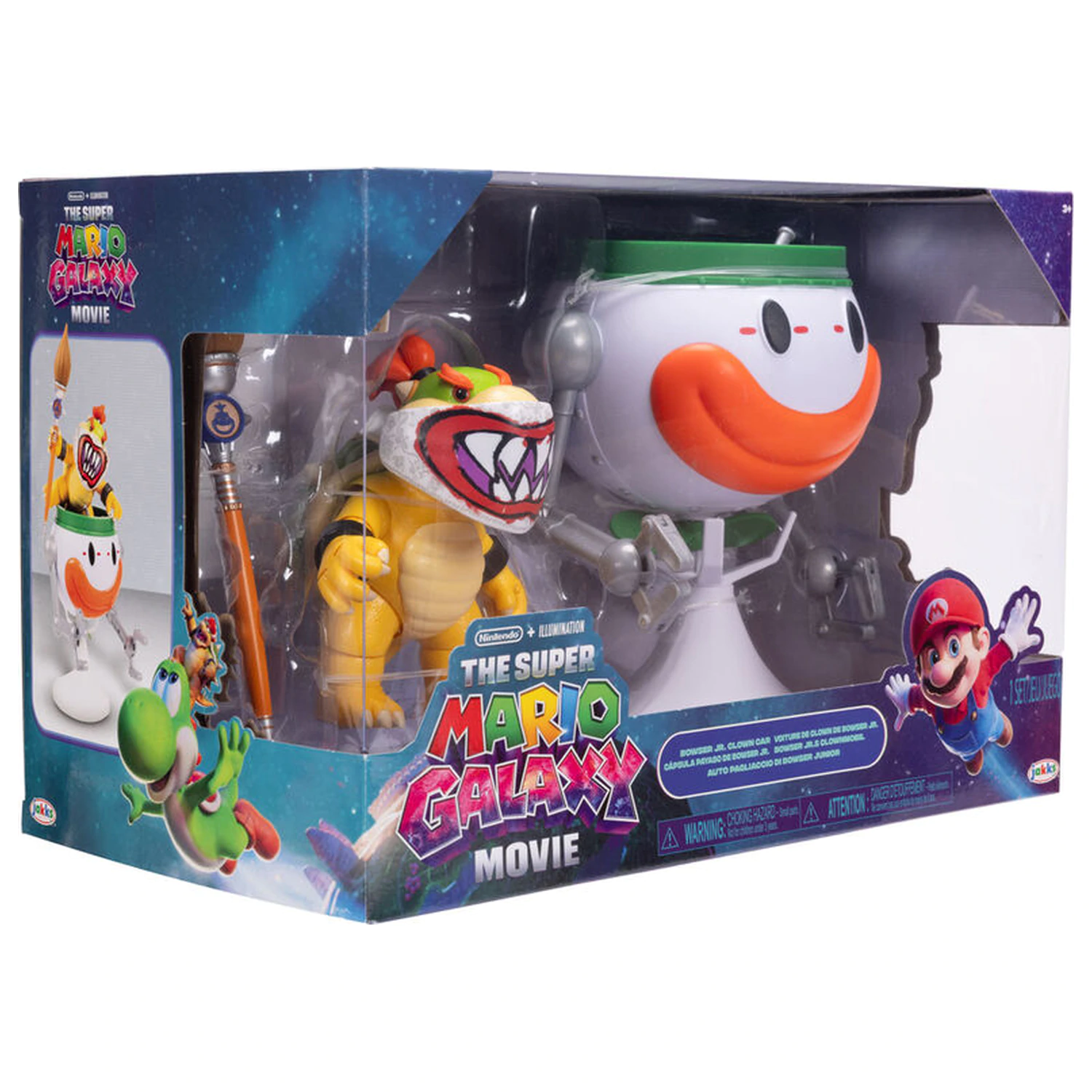 Super Mario Bros - Super Mario Galaxy Movie Bowser Jr. Clown Car figure product photo