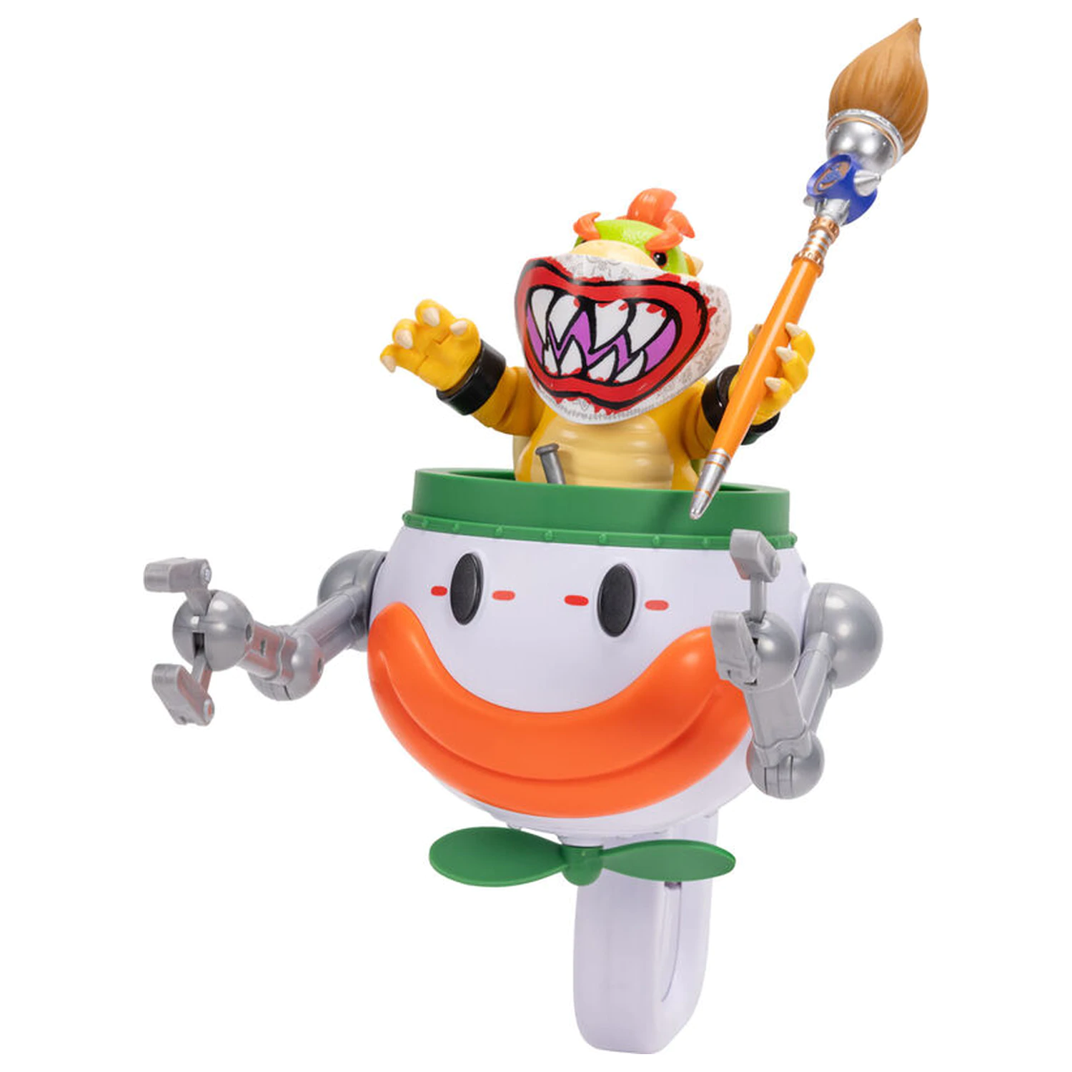 Super Mario Bros - Super Mario Galaxy Movie Bowser Jr. Clown Car figure product photo