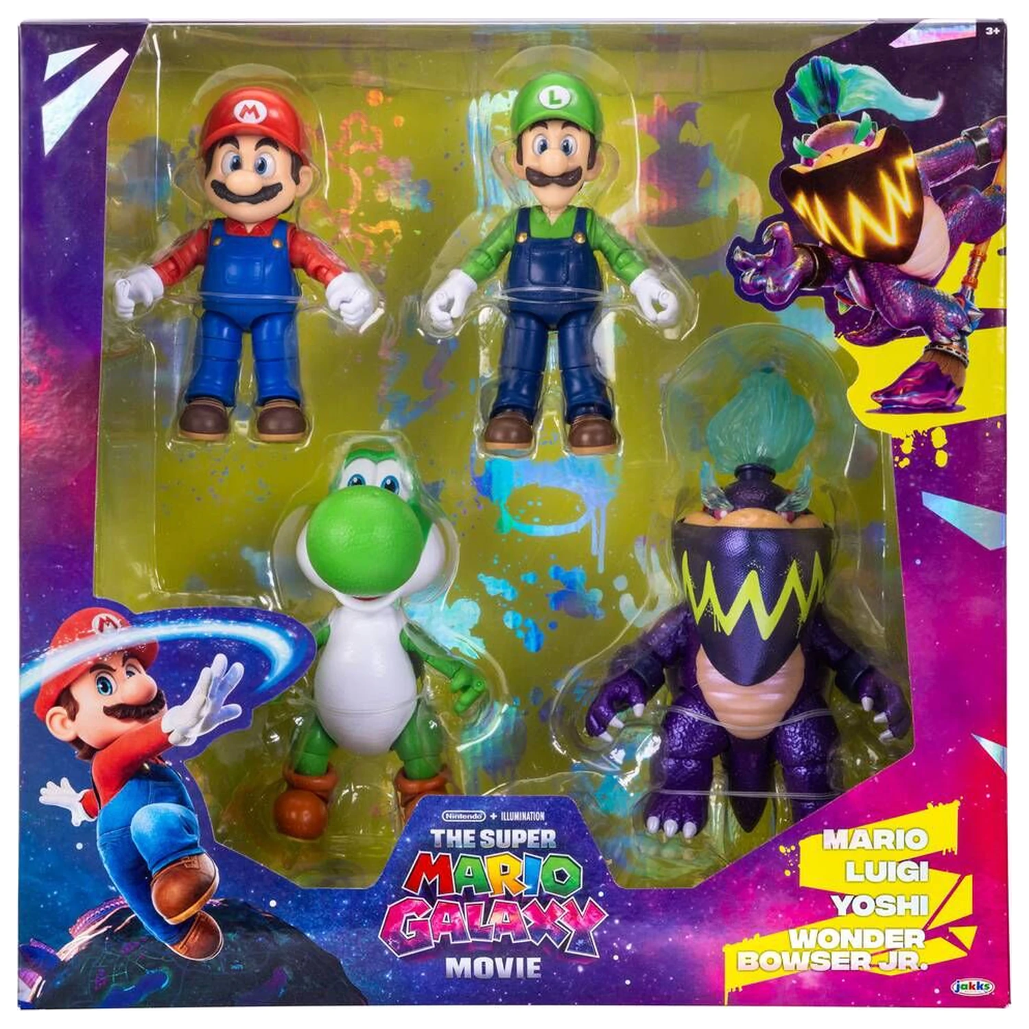 Super Mario Bros - Super Mario Galaxy Movie pack figures 12,5cm product photo