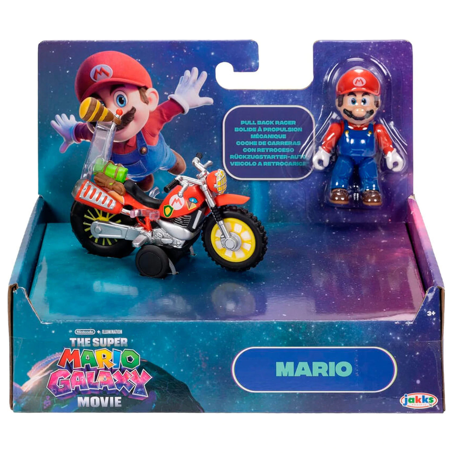 Super Mario Bros - Super Mario Galaxy Movie Figure and vehicle product photo