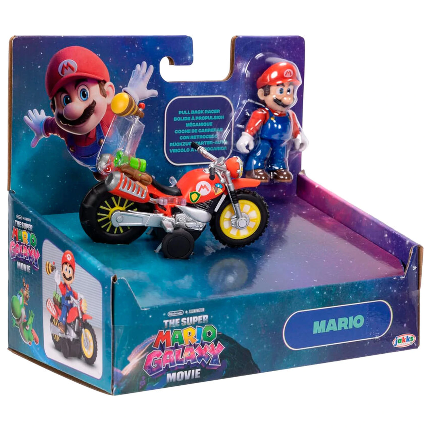 Super Mario Bros - Super Mario Galaxy Movie Figure and vehicle product photo