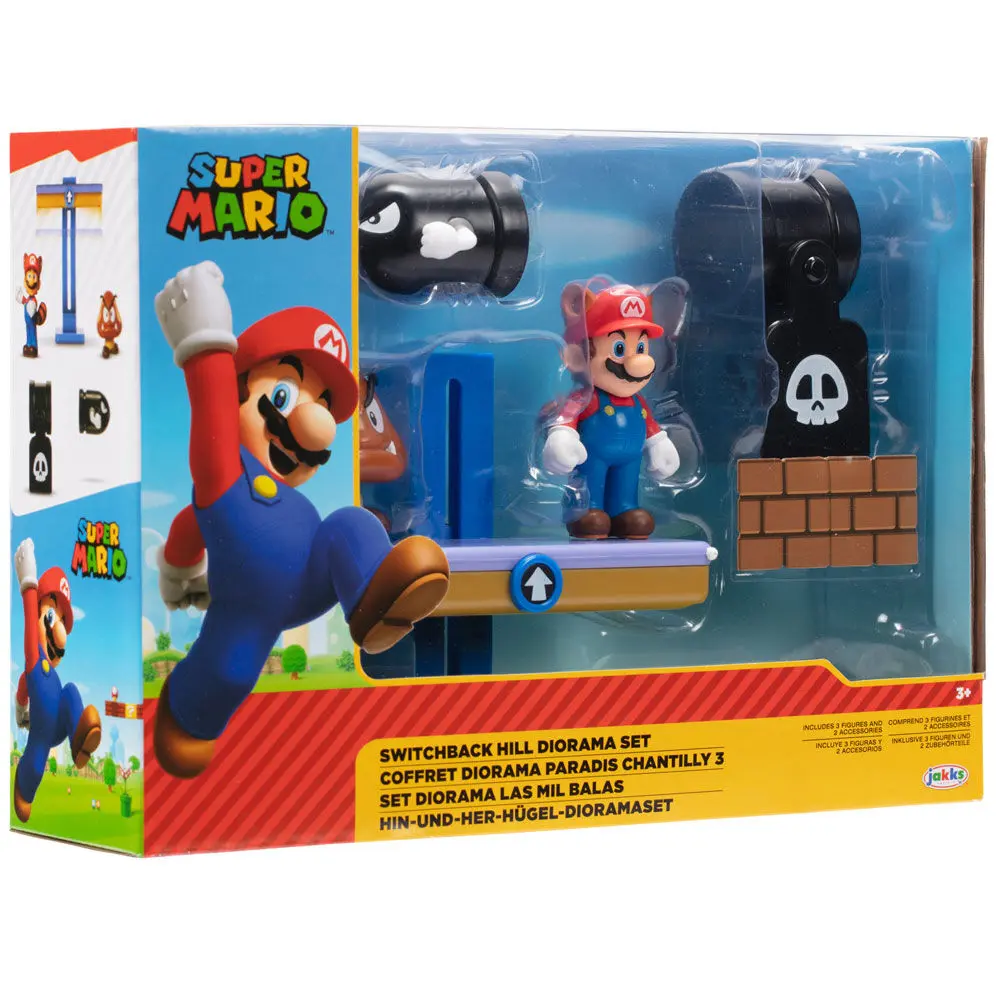 Super Mario Bros Switchback Hill diorama set 6cm termékfotó