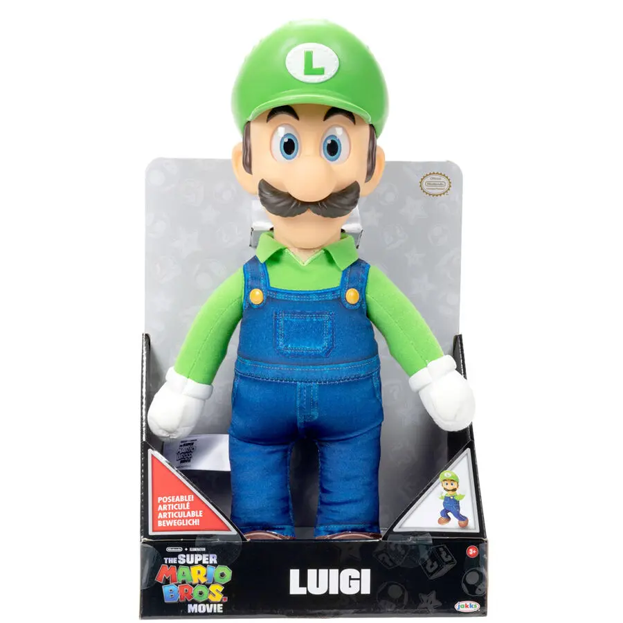 The Super Mario Bros. Movie Plush Figure Luigi 30 cm termékfotó