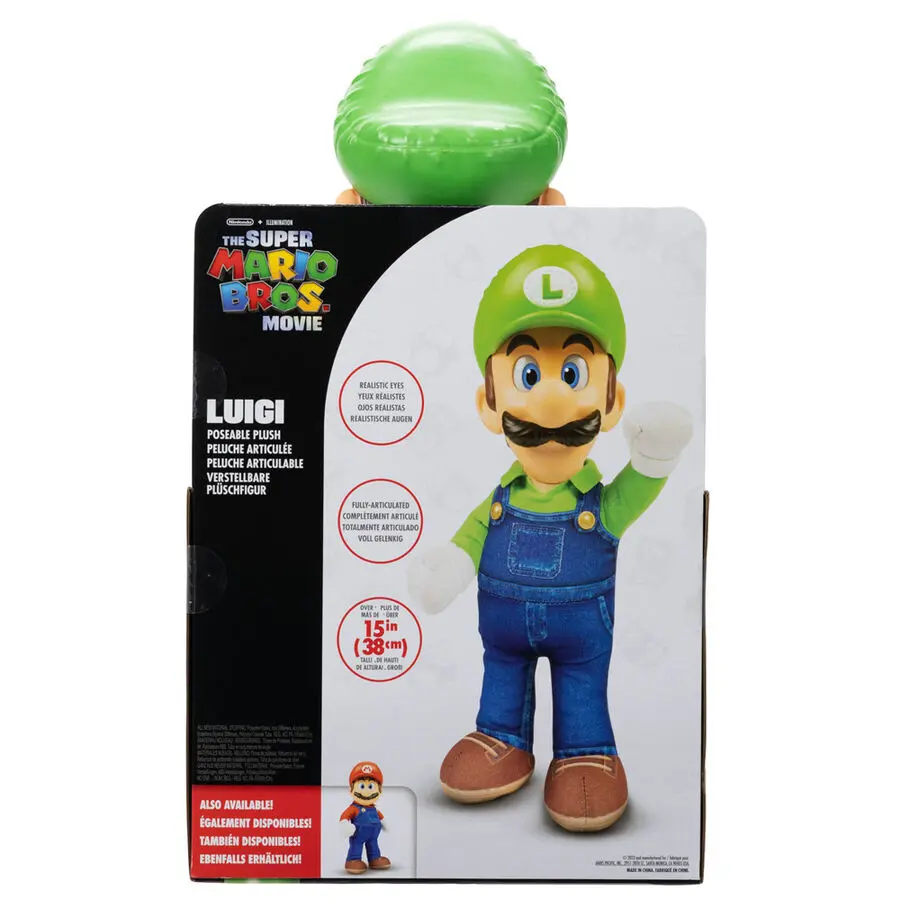 The Super Mario Bros. Movie Plush Figure Luigi 30 cm termékfotó