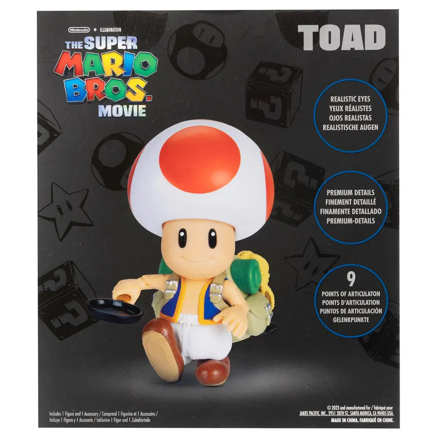 The Super Mario Bros. Movie Action Figure Toad 13 cm termékfotó