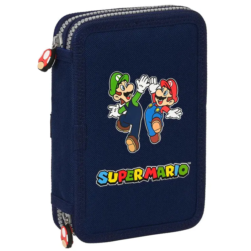 Super Mario Bros double pencil case 28pcs product photo