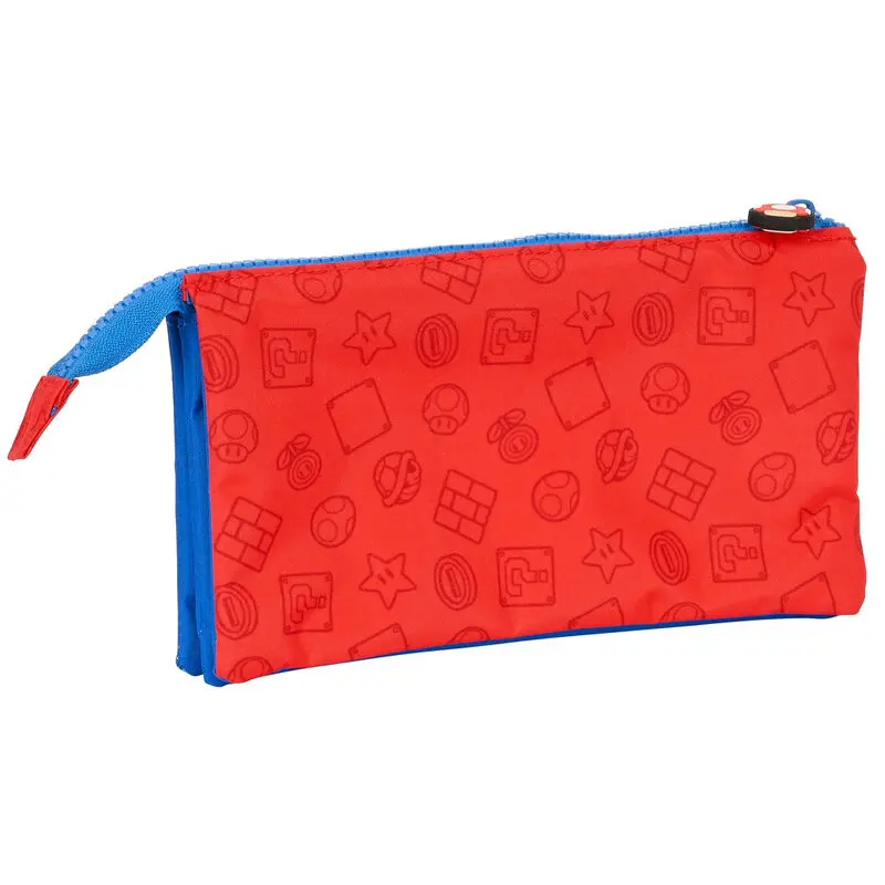 Super Mario Bros triple pencil case product photo