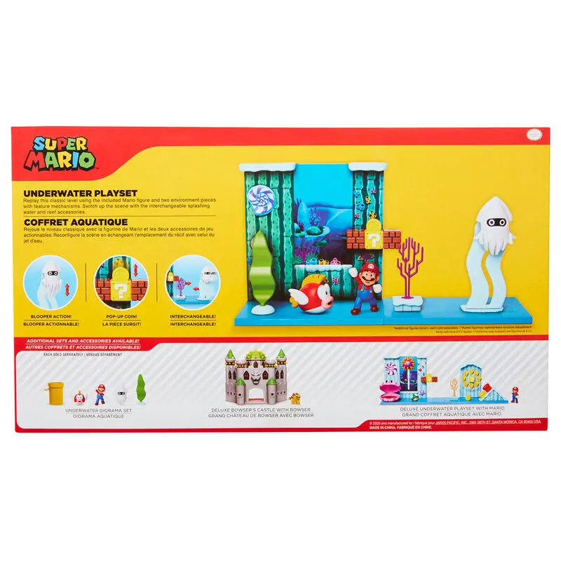World of Nintendo Super Mario Playset Underwater product photo