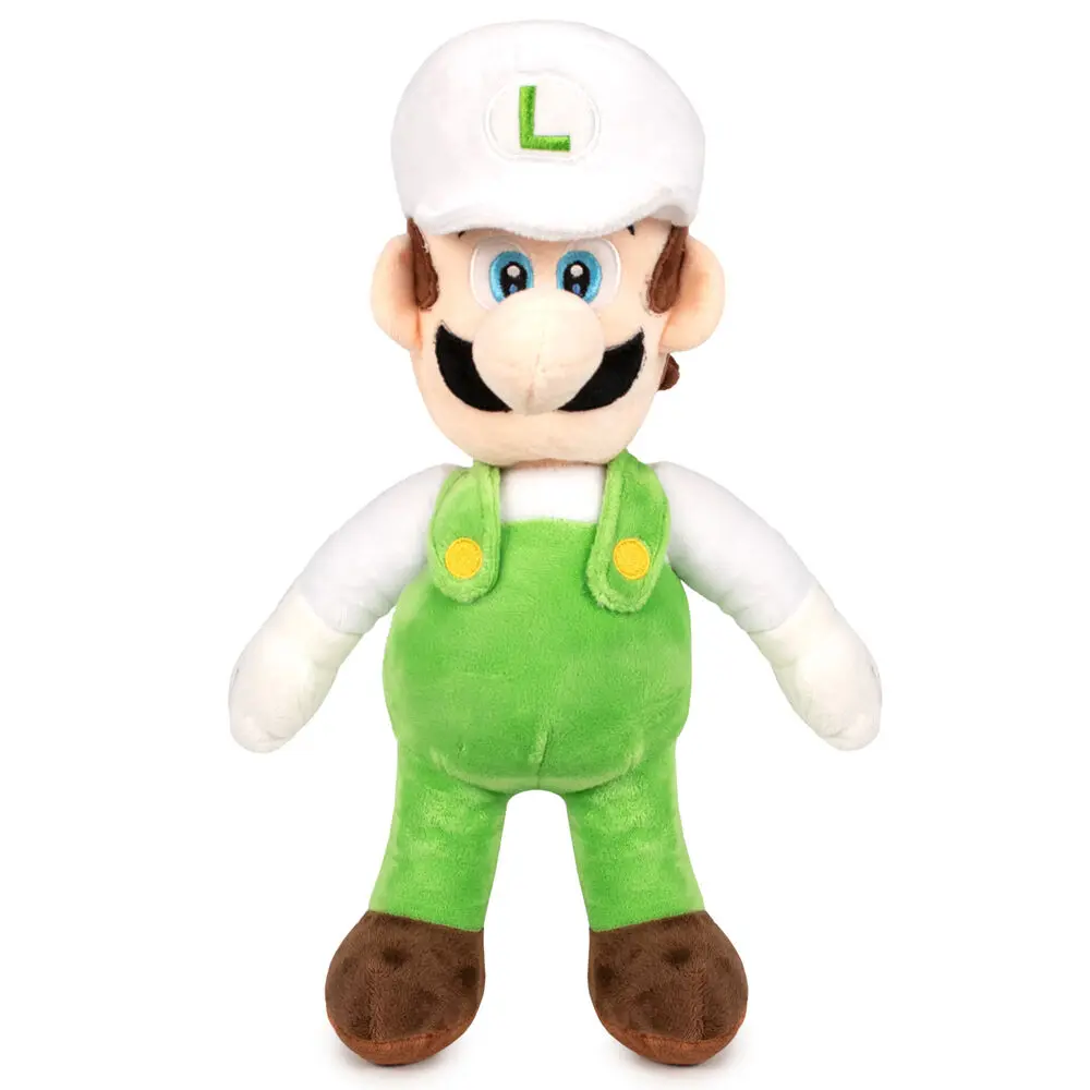 Super Mario Bros White Luigi soft plush toy 35cm product photo