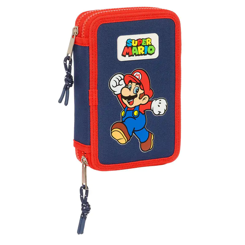 Super Mario Bros World double pencil case 28pcs product photo