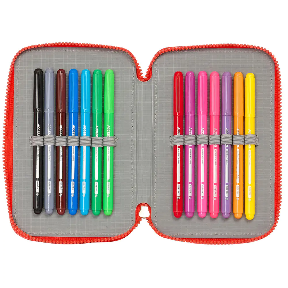 Super Mario Bros World double pencil case 28pcs product photo