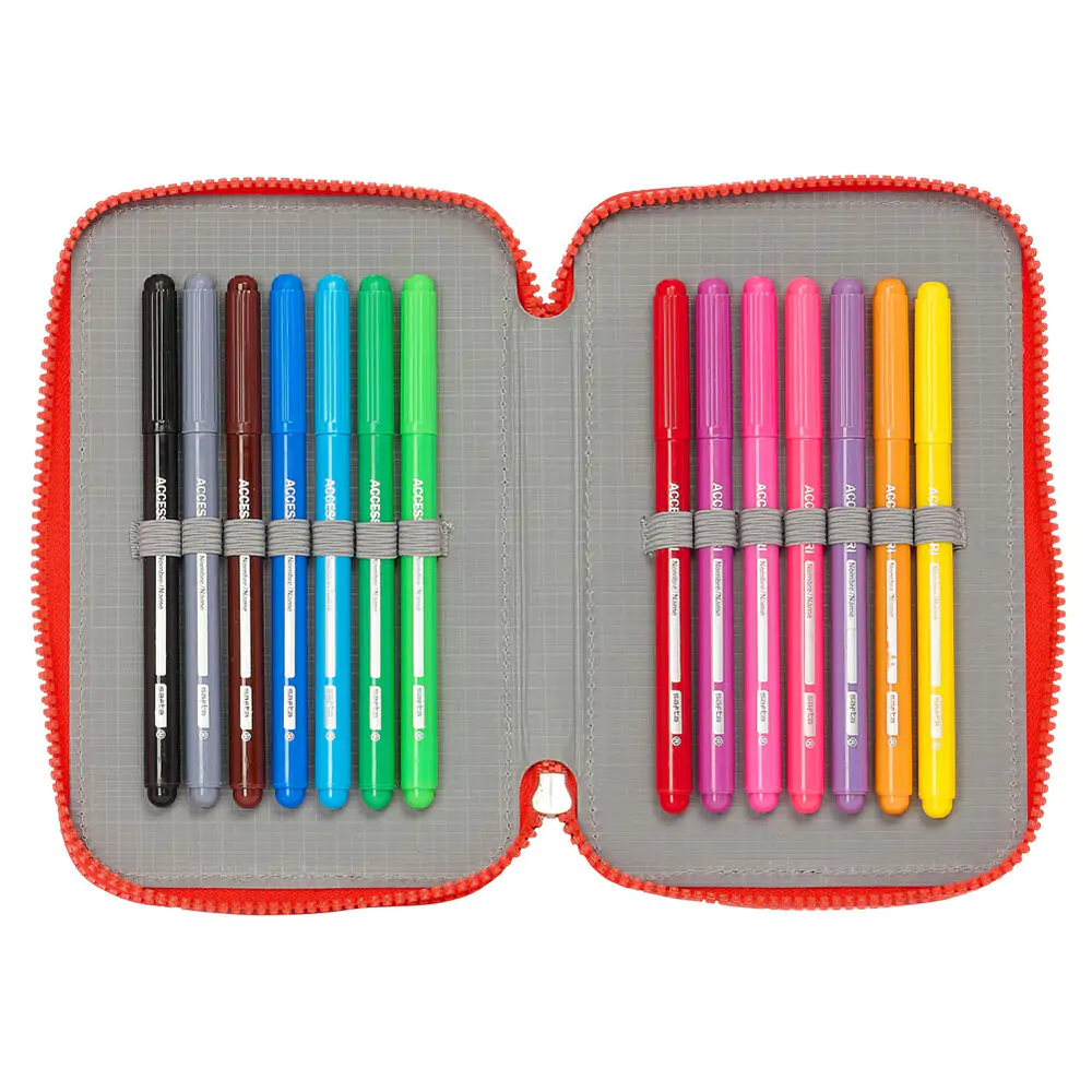 Super Mario Bros World double pencil case 36pcs product photo